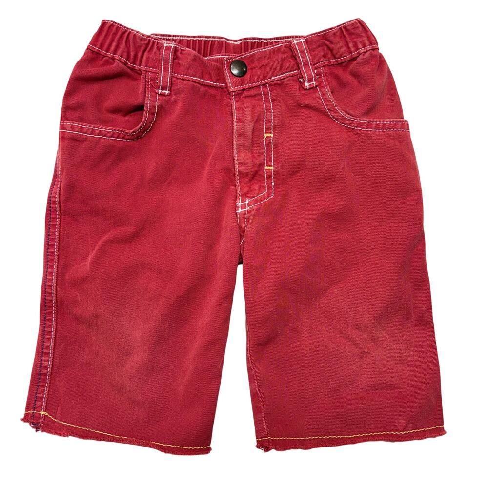 Charlie Rocket Shorts 24 months Toddler Boys Red Elastic Waist Made in USA